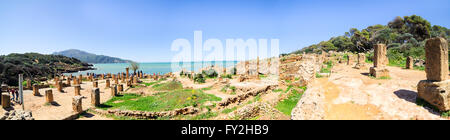 Ruinen von Tipasa(Tipaza). Die antike Stadt war eine Colonia in der römischen Provinz Mauretania Caesariensis lo Stockfoto