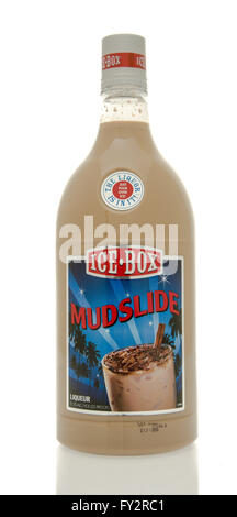 Winneconne, Wisconsin - 19. März 2016: eine Flasche Ice Box Schlammlawine Likör Stockfoto