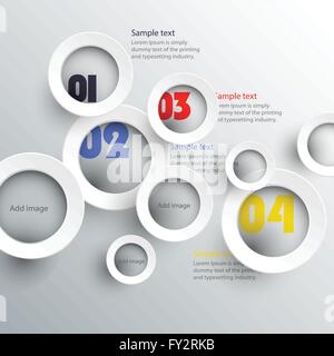 Inforgraphic Elemente - transparente Schatten, einfach auf allen Oberflächen Stock Vektor