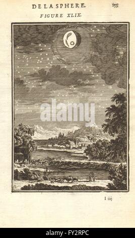 VENUS: "Venus". Blick auf den Planeten am Nachthimmel. MALLET, alten Drucken 1683 Stockfoto