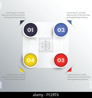 Inforgraphic Elemente - transparente Schatten, einfach auf allen Oberflächen Stock Vektor