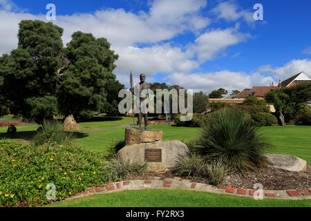 Mokare Statue, Alison Hartman Gärten, Albany, Western Australia Stockfoto
