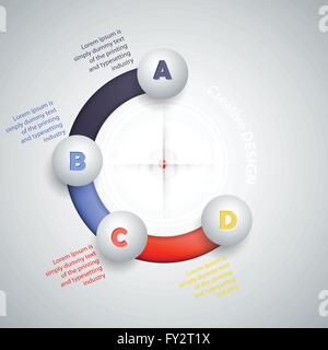 Inforgraphic Elemente - transparente Schatten, einfach auf allen Oberflächen Stock Vektor