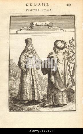 TÜRKISCHEN Kostüm: "Natoliens". Anatolier in traditioneller Tracht. MALLET, 1683 Stockfoto