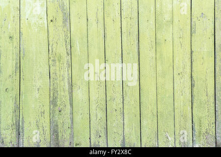 Alten grünen hölzernen Hintergrund. Bild der Holzkonstruktion. Stockfoto