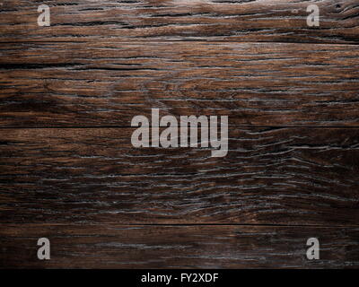 Hölzerne Hintergrund gezeichnet in die dunkelbraune Farbe. Stockfoto