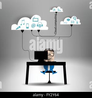 Cloud-computing Stock Vektor