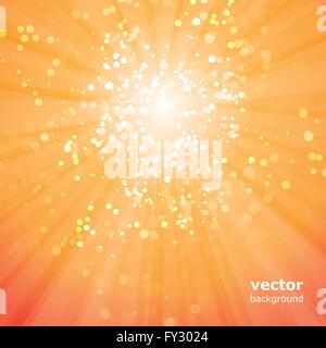 Strahlen der Sonne mit Bubbles - Vektor Hintergrund Design Stock Vektor
