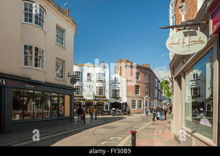 Prinz Albert Street in der Gassen, Brighton, East Sussex, England. Stockfoto