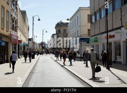 High Street, Cheltenham, Gloucestershire, England, Vereinigtes Königreich Stockfoto