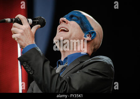 REM bei Live 8, Hyde Park, London. 2. Juli 2005 Stockfoto