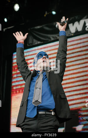 REM bei Live 8, Hyde Park, London. 2. Juli 2005 Stockfoto