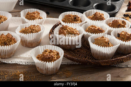 Sucanat Hafer muffins Stockfoto