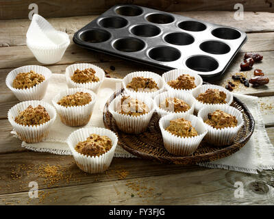 Sucanat Hafer muffins Stockfoto