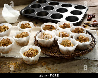 Sucanat Hafer muffins Stockfoto