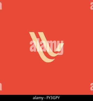 Buchstabe V Logo Symbol Designelemente Vorlage Stock Vektor