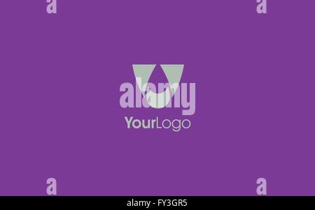 Buchstabe V Logo Symbol Designelemente Vorlage Stock Vektor