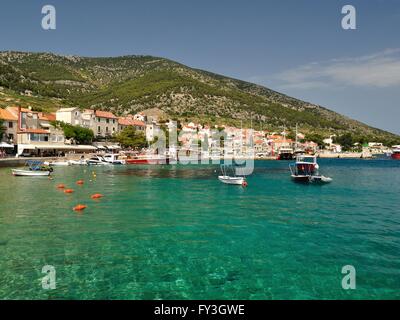 Super Strand in Bol auf der Insel Brac in Split - Dalmatien Grafschaft von Kroatien Stockfoto