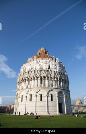 Pisa Baptisterium des Heiligen Johannes (Battistero di San Giovanni) Stockfoto