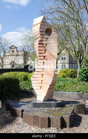 Die Tuchmacher-Skulptur von John Atkin auf neue Spaziergang in Leicester Stockfoto