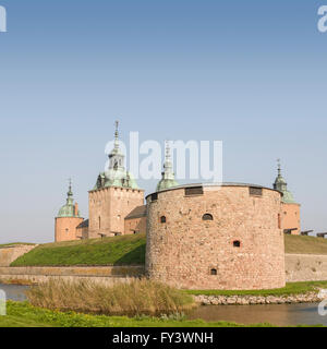 Schloss Kalmar / Kalmar Slott in Kalmar, Smaland, Schweden. Skandinavien. Stockfoto