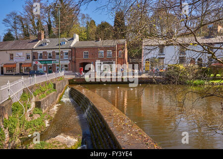 Lymm Dorf und niedriger Damm, Lymm, Warrington, Cheshire. Stockfoto