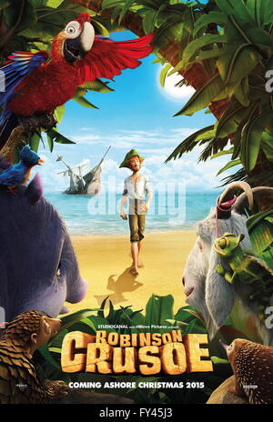 Veröffentlichungsdatum: 9. September 2016 Titel: The Wild Life aka Robinson Crusoe STUDIO: Lionsgate Regie: Vincent Kesteloot, Ben Stassen PLOT: auf einer kleinen exotischen Insel, Dienstag, eine ausgehende Papagei lebt, mit seinen schrulligen tierischen Freunden im Paradies. Jedoch kann nicht Dienstag aufhören zu träumen, die Welt zu entdecken. Nachdem ein heftiger Sturm, Dienstag und seine Freunde aufwachen, um ein seltsames Wesen am Strand zu finden: Robinson Crusoe. Bild: Ron Allen Stimmen Bootsmann, George Babbit Stimmen schlafen Seemann, Laila Berzins Stimmen Rosie (Credit: C Lionsgate Entertainment/Bilder /) Stockfoto