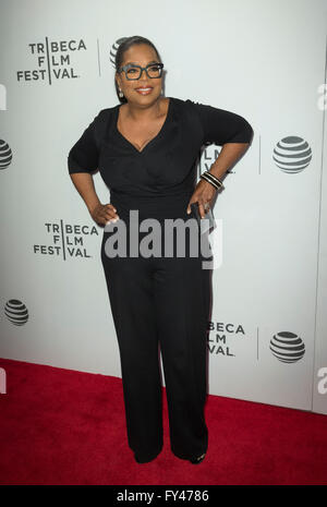 New York, USA. 20. April 2016. Oprah Winfrey besucht Premiere von Greenleaf Serie beim Tribeca Film Festival am BMCC Credit: Lev Radin/Alamy Live-Nachrichten Stockfoto