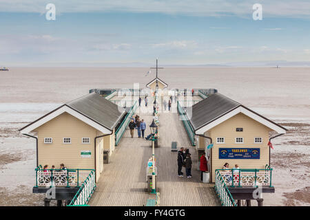 Viktorianischen Pier in der Stadt von Penarth, Vale of Glamorgan Stockfoto