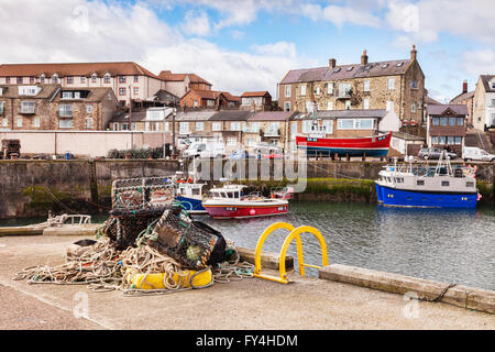 Der Hafen von gemeinsame, Northumberland, England, UK Stockfoto