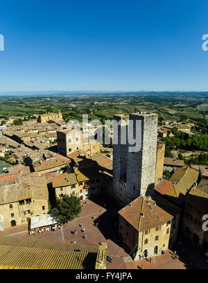 Ansicht der Toskana, Italien von oben #4 Stockfoto