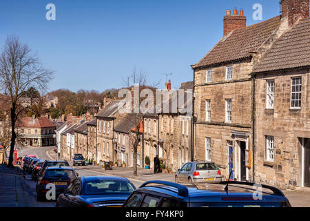 Warkworth High Street, Northumberland, England, Vereinigtes Königreich Stockfoto