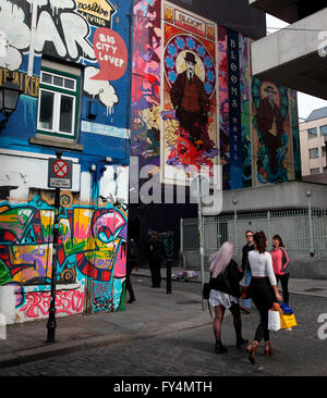 Krone-Gasse in Temple Bar, Dublin Rive Gauche Stockfoto