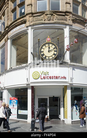 Besuchen Sie Leicester Informationsbüros in Gallowtree Tor im Zentrum von Leicester Stockfoto