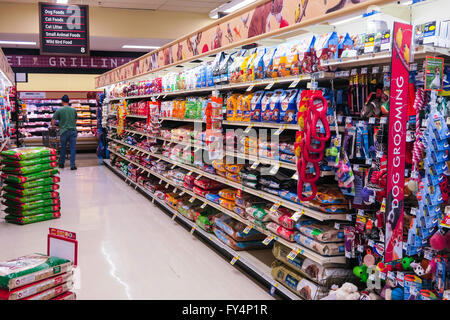 Pet-Care Gang, Weis Supermarkt, Doylestown, PA, USA Stockfoto