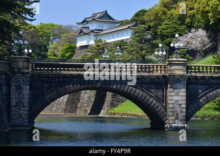 Nijubashi Brücke, Tokyo, Japan Stockfoto