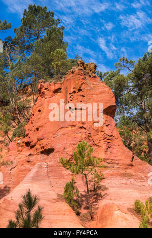 Les Ocres de Roussillon Vaucluse Haute Provence Frankreich 84 Stockfoto