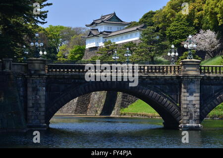 Nijubashi Brücke, Tokyo, Japan Stockfoto