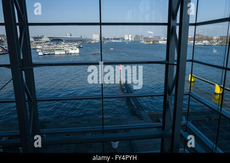 Blick vom "Muziekgebouw", ein Musiktheater in den Niederlanden Stockfoto