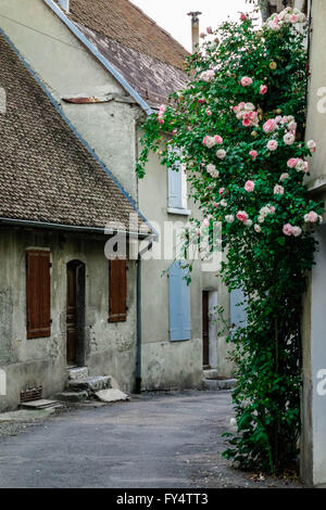 Frankreich, Mens. Schmale Gasse 60 km von Grenoble auf Süden. Stockfoto