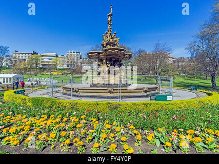 Der Ross-Brunnen in Princes Street Gardens West Edinburgh Schottland Stockfoto