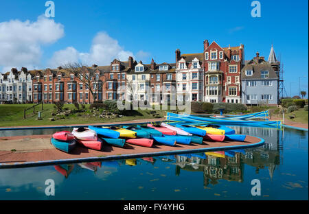 Zeile des alten viktorianischen Häuser, Cromer, North Norfolk, england Stockfoto