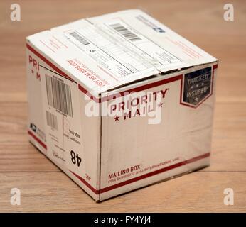 Vereinigten Staaten Priorität mailing-box Stockfoto