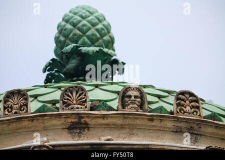 Dianas Tempel Details in der Villa Borghese Stockfoto