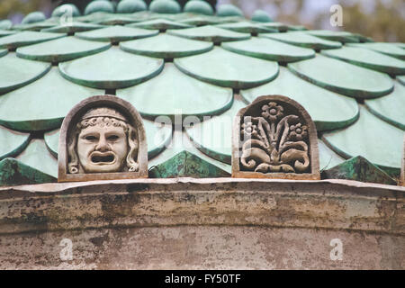 Dianas Tempel Details in der Villa Borghese Stockfoto