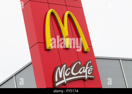 McDonald's Restaurant in Kingston, Ontario, auf Montag, 25. Januar 2016. Stockfoto