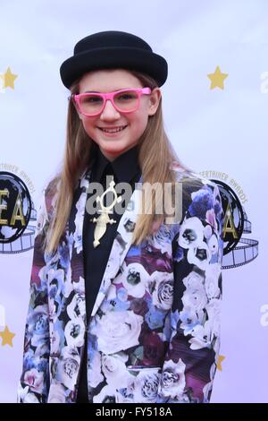 1st annual Young Entertainer Awards Banquet und Zeremonie - Ankünfte Featuring: Jase Nelson wo: Universal City, Kalifornien, USA bei: 20. März 2016 Stockfoto