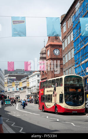 Doppeldeckerbus in Brighton, East Essex, Großbritannien ab 2012 Stockfoto