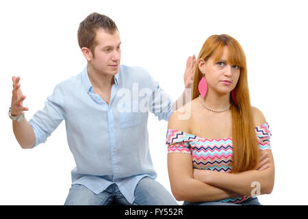 Junges Paar haben einen Streit wegen Beziehungskrise Stockfoto
