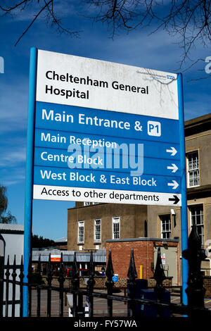 Cheltenham allgemeines Krankenhaus, Cheltenham, Gloucestershire, England, Vereinigtes Königreich Stockfoto